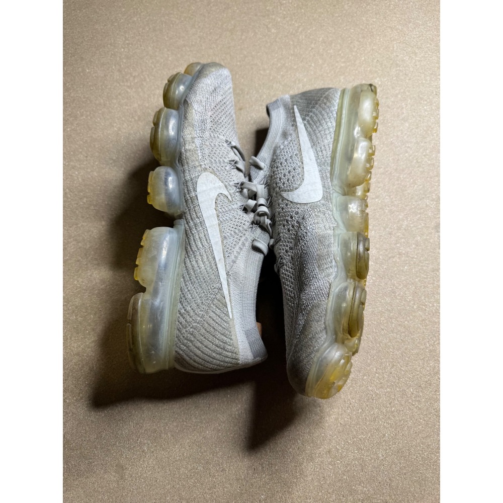 Nike Air VaporMax Flyknit Pure Platinum White 849558-005 Mens 12
